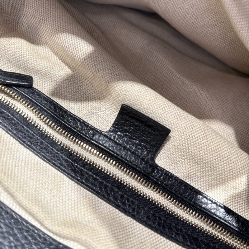 Gucci 荔枝牛皮 流蘇Soho包-10