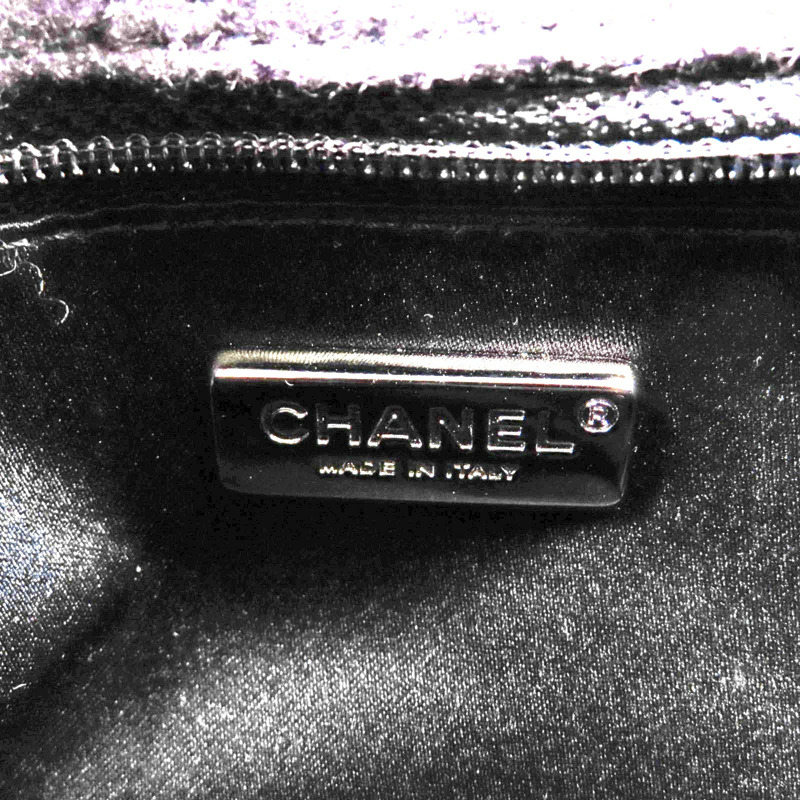 CHANEL 【激減優惠】珠片Sequin Flag Bag銀扣鏈帶肩背袋-5