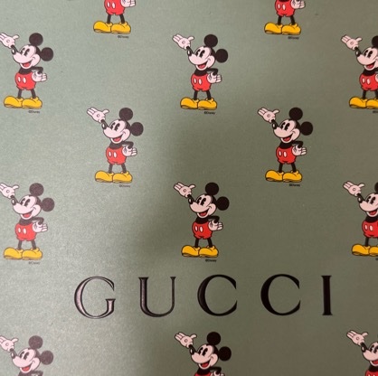 GUCCI 古馳 Disney 迪士尼 米老鼠 聯名 老花 1917 平底 網球 運動鞋 7.5號 27.5 9.5-3