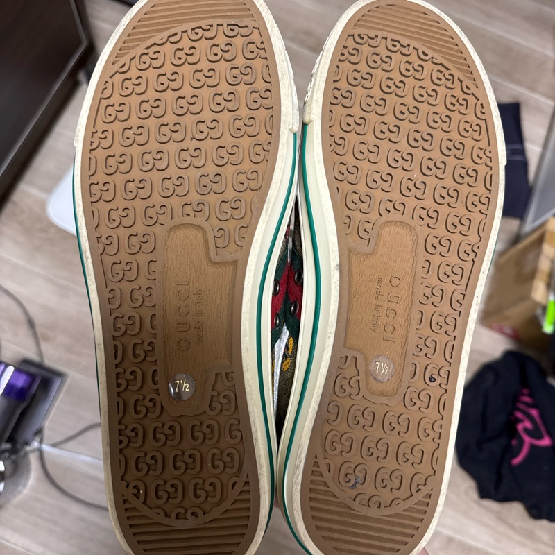 GUCCI 古馳 Disney 迪士尼 米老鼠 聯名 老花 1917 平底 網球 運動鞋 7.5號 27.5 9.5-11