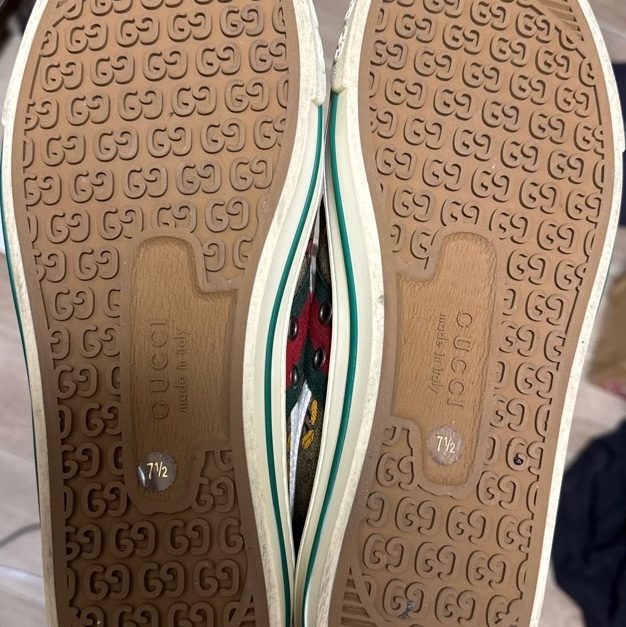 GUCCI 古馳 Disney 迪士尼 米老鼠 聯名 老花 1917 平底 網球 運動鞋 7.5號 27.5 9.5-17