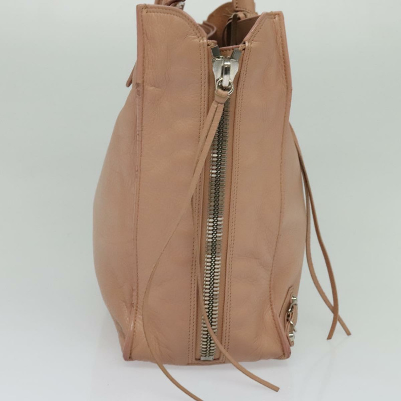 【日本直送】BALENCIAGA 迷你 Paper A4 手提包 皮革 粉紅色 357330 正品 am8223V-2