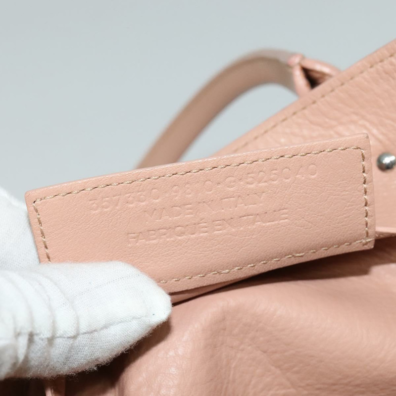 【日本直送】BALENCIAGA 迷你 Paper A4 手提包 皮革 粉紅色 357330 正品 am8223V-10
