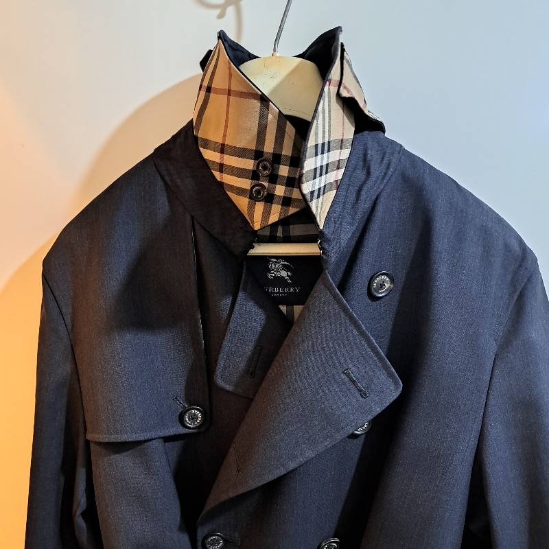 XL/全新未使用/Burberry London /頂級款/男神長版風衣-1