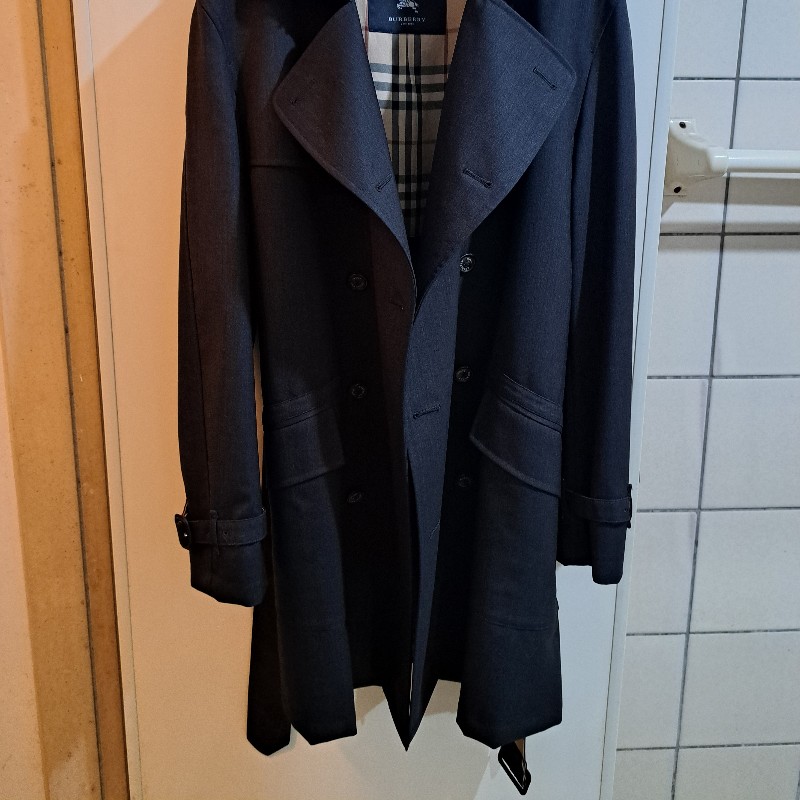 XL/全新未使用/Burberry London /頂級款/男神長版風衣-8