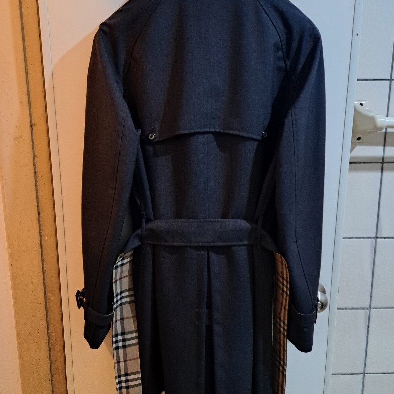 XL/全新未使用/Burberry London /頂級款/男神長版風衣-10