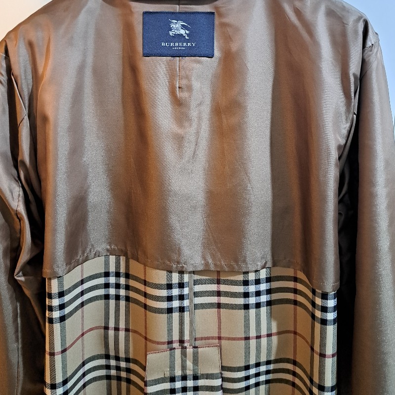 XL/全新未使用/Burberry London /頂級款/男神長版風衣-20