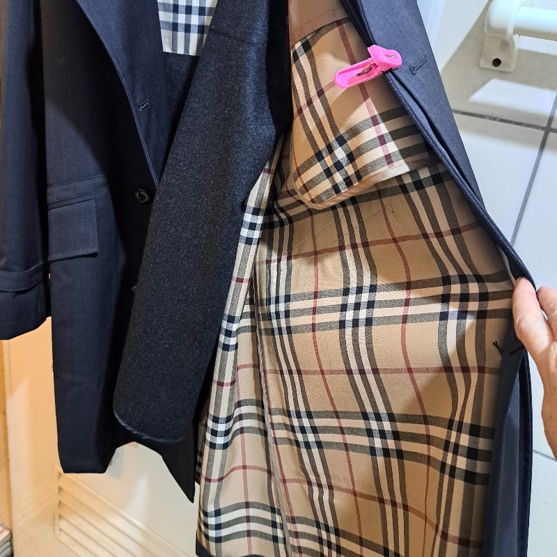 XL/全新未使用/Burberry London /頂級款/男神長版風衣-26