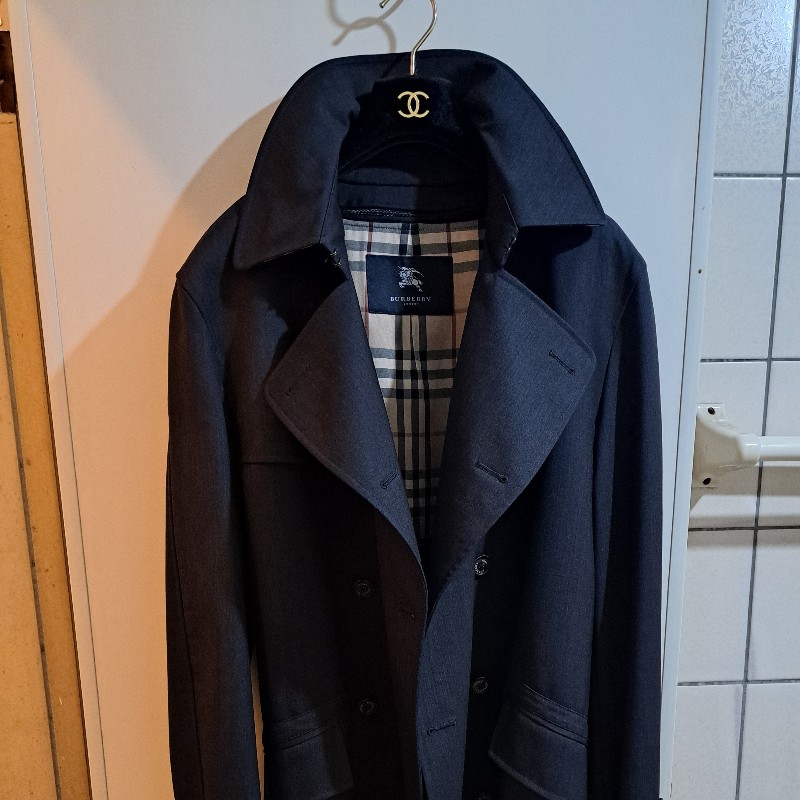 XL/全新未使用/Burberry London /頂級款/男神長版風衣-27