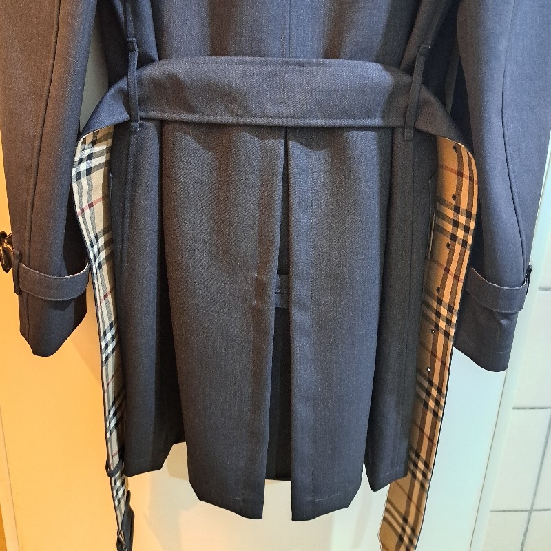 XL/全新未使用/Burberry London /頂級款/男神長版風衣-30