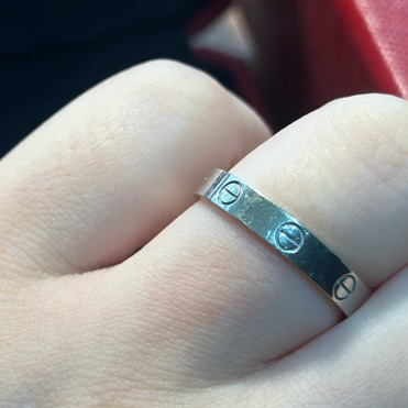 Cartier 白金戒LOVE-5