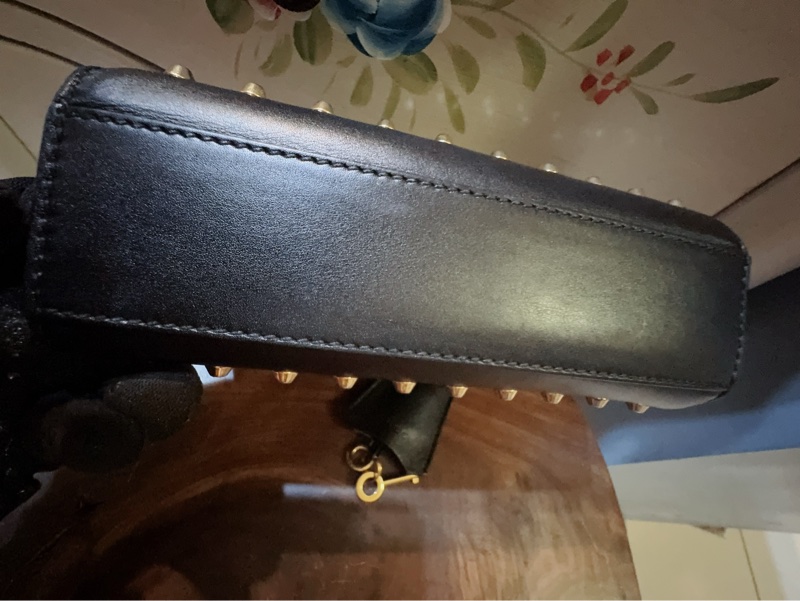 Gucci padlock黑色珍珠鉚釘/月光寶盒鏈條包/二手包-5