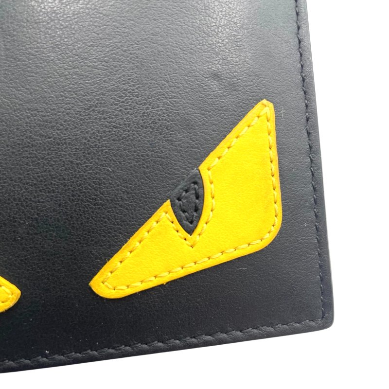 【美收精品】Fendi 經典黃眼怪獸短夾  B-137【隔月月中將轉賣至日本 上架期限30天】-11