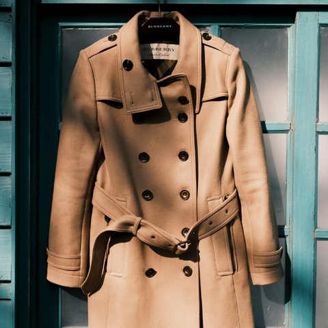 Burberry 2000s 初剪羊毛經典駝色英倫風大衣外套 UK8 📌 含有Legit 真品鑑定書