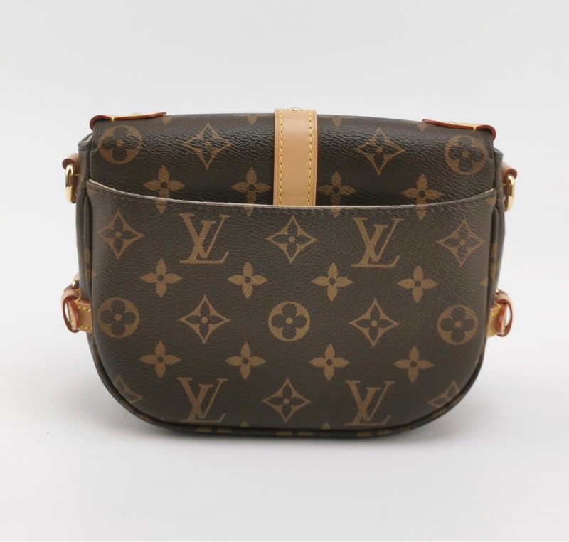 LOUIS VUITTON Saumur BB 雙子星 單肩斜挎手提包 小號 女款 棕色-3