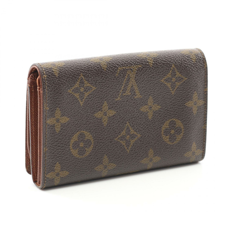 路易威登 Porte monnaie billets Tresor 錢包 錢包 M61730 Monogram 二手 LV-1