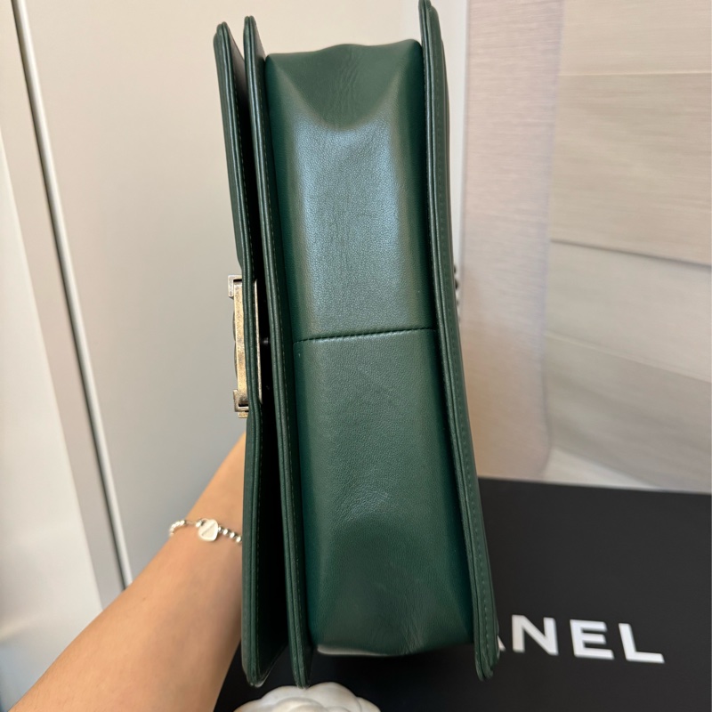 Chanel boy 25 墨綠-1