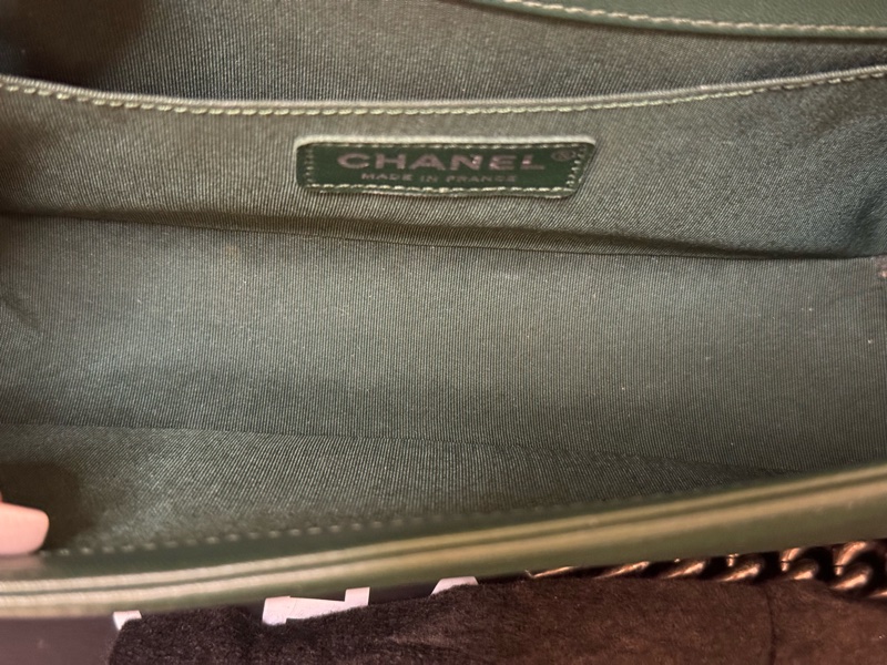 Chanel boy 25 墨綠-4