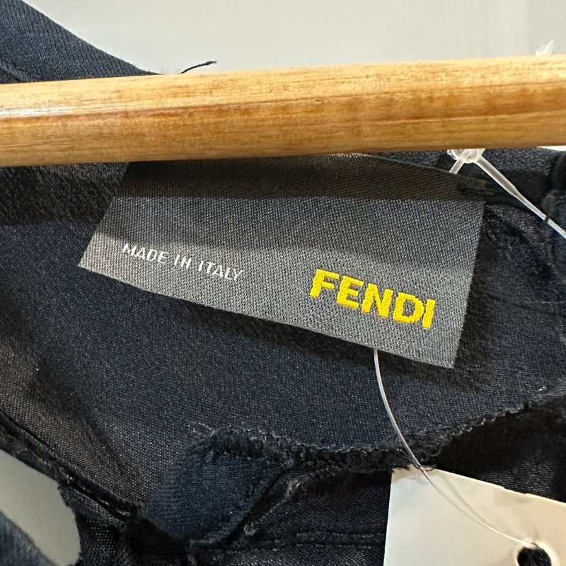【美收精品】FENDI黑色無袖連身裙 2-738-2
