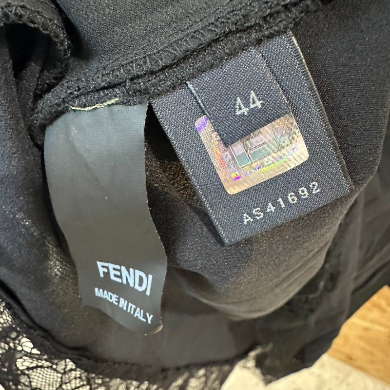 【美收精品】FENDI黑色無袖連身裙 2-738-3