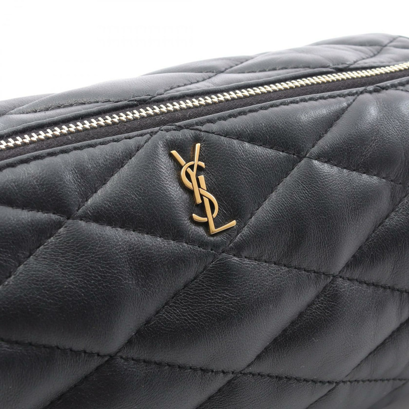 SAINT LAURENT PARIS Sado 小管狀包 單肩包 皮革 黑色 二手 女款-5