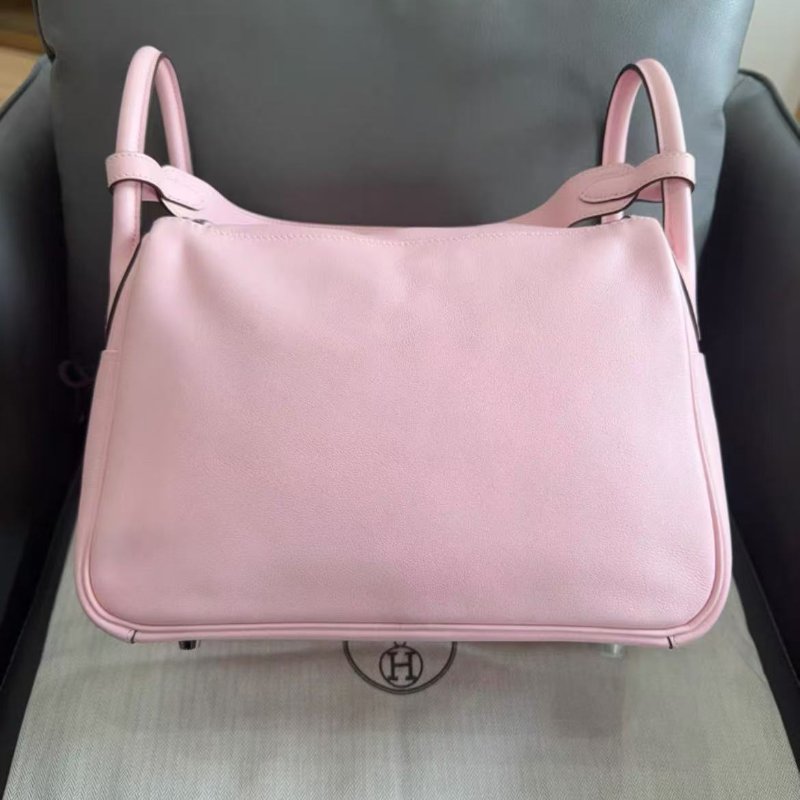 Hermes lindy 30 櫻花粉 Swift皮 全新 配件塵袋-5