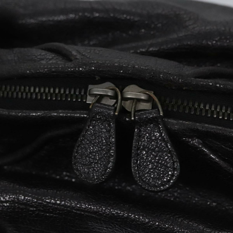 【日本直送】BOTTEGA VENETA 山羊皮手提包 黑色皮革 正品 mr1050V-9