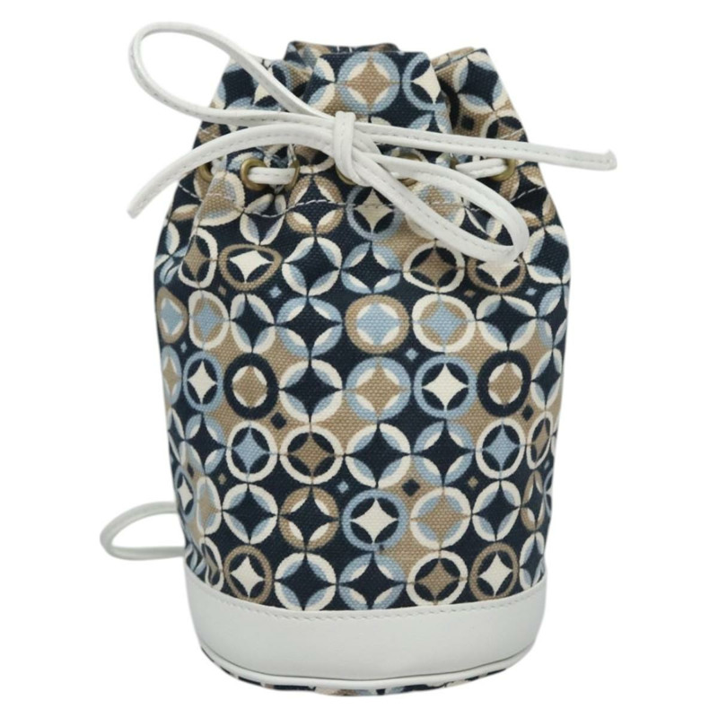 【日本直送】CELINE帆布肩背包，藍米色白色，正品 EC472V-12