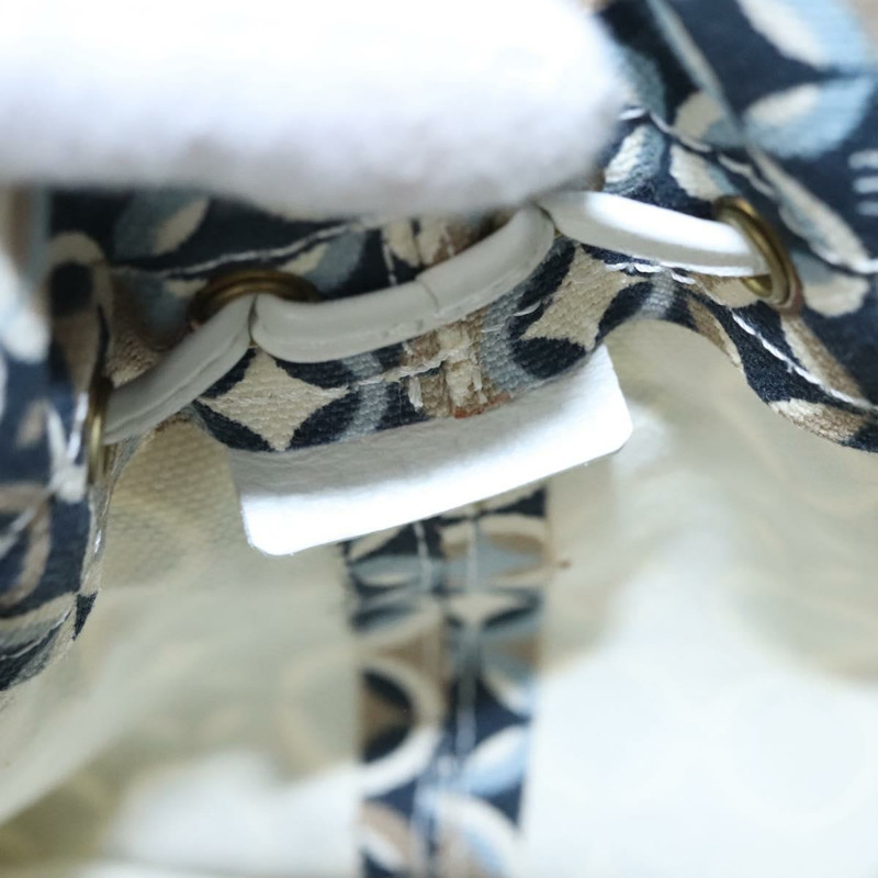 【日本直送】CELINE帆布肩背包，藍米色白色，正品 EC472V-17