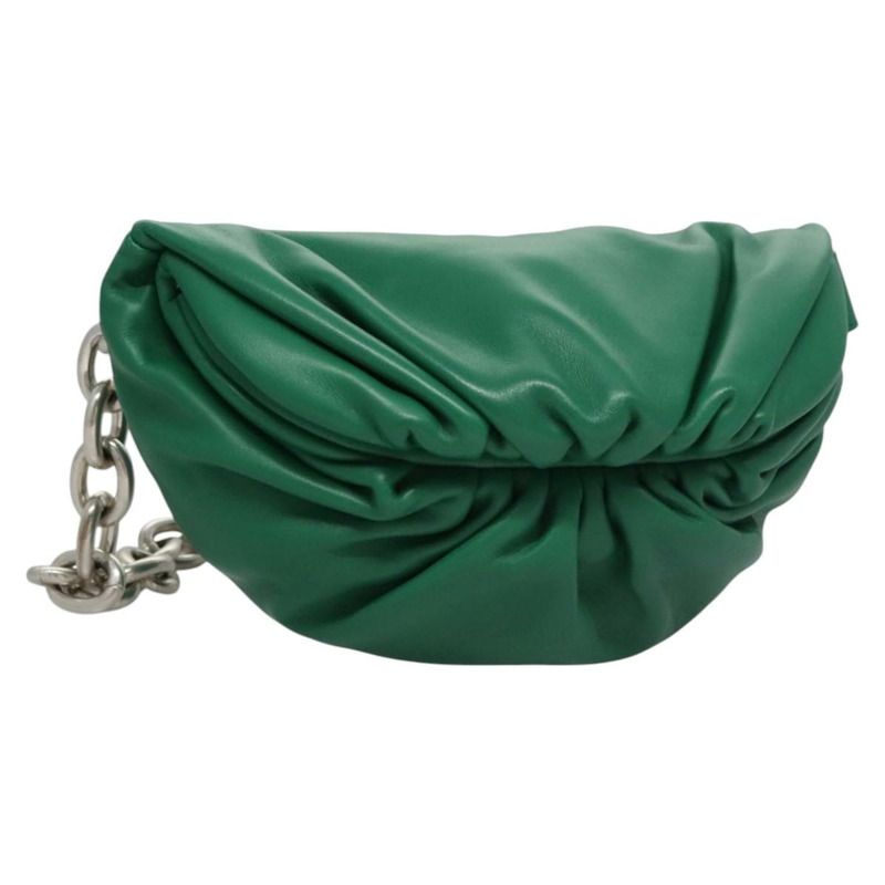 【日本直送】BOTTEGA VENETA 鏈條單肩包 皮革 綠色 正品 EC599V-0