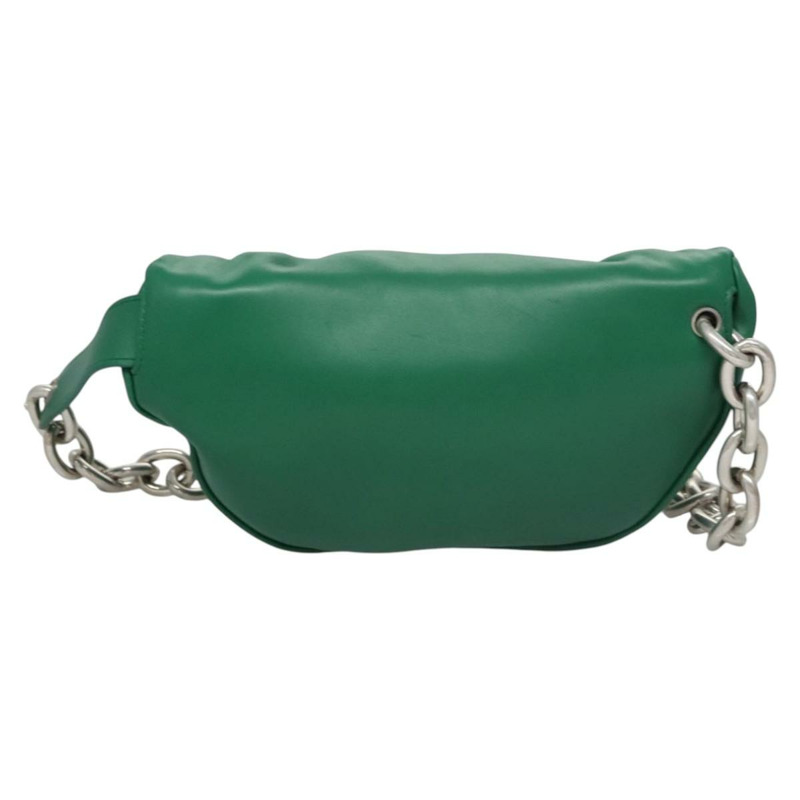 【日本直送】BOTTEGA VENETA 鏈條單肩包 皮革 綠色 正品 EC599V-1