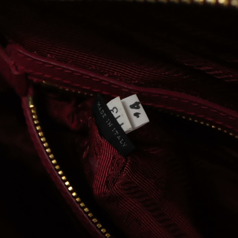 【日本直送】PRADA 手提包 Safiano 皮革 2way 粉金配色 Auth EC766V-11