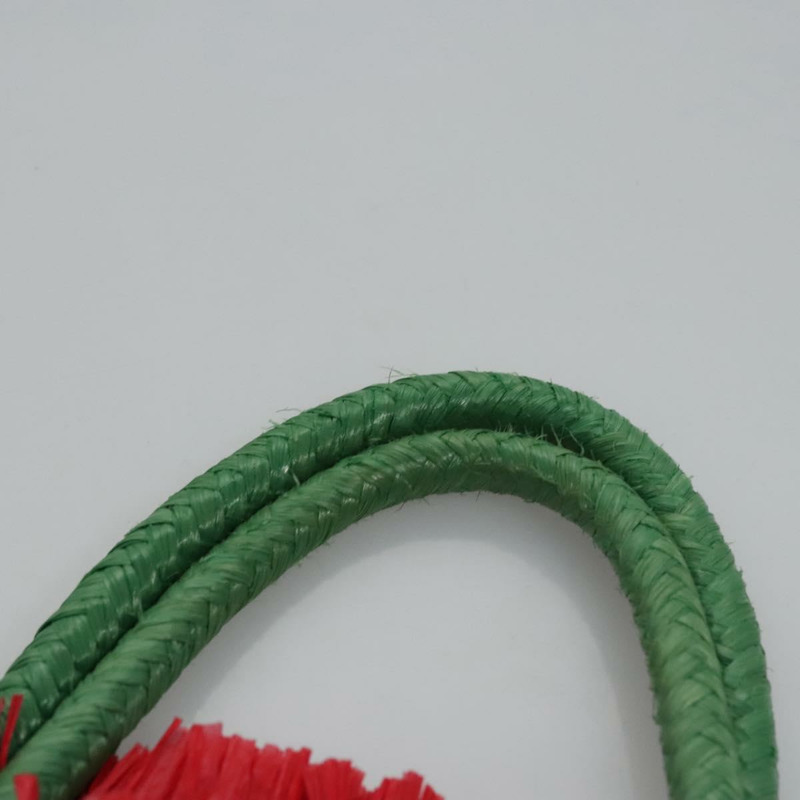【日本直送】GUCCI Web Sherry Line 手提包拉菲草紅綠 524810 正品 EC781V-7