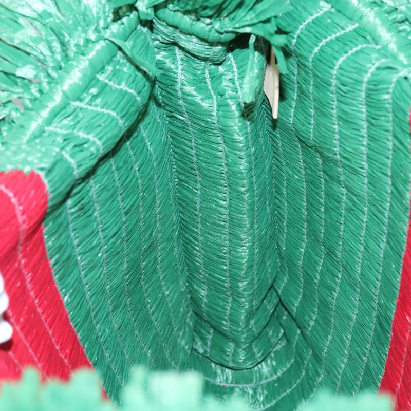 【日本直送】GUCCI Web Sherry Line 手提包拉菲草紅綠 524810 正品 EC781V-17