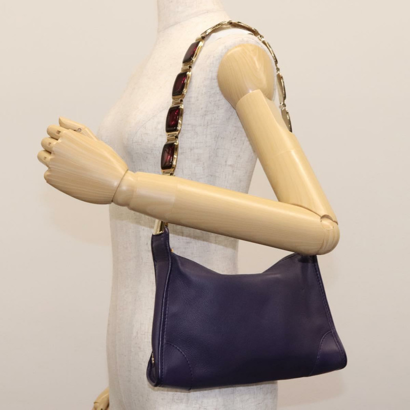 【日本直送】CELINE 紫色金色皮革肩背包，正品 EC729AV-27