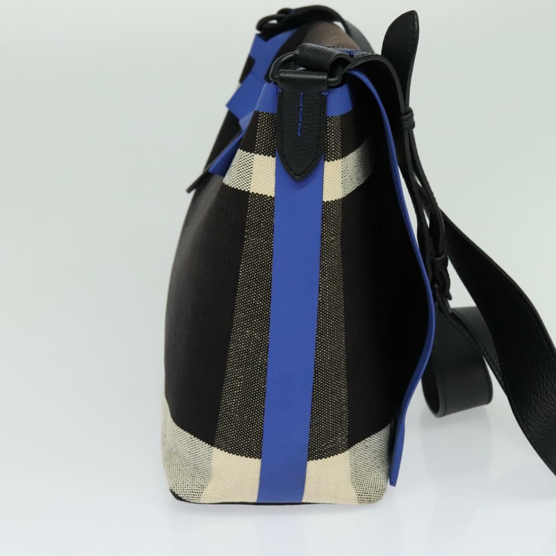 【日本直送】BURBERRY 單肩帆布包 黑色 藍色 正品 BD741V-2