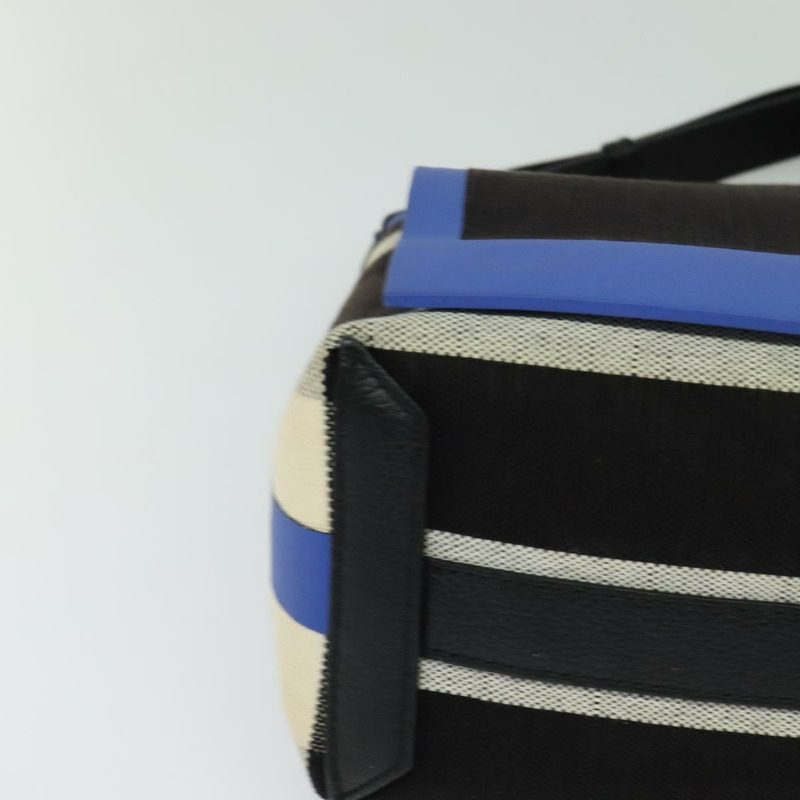 【日本直送】BURBERRY 單肩帆布包 黑色 藍色 正品 BD741V-8