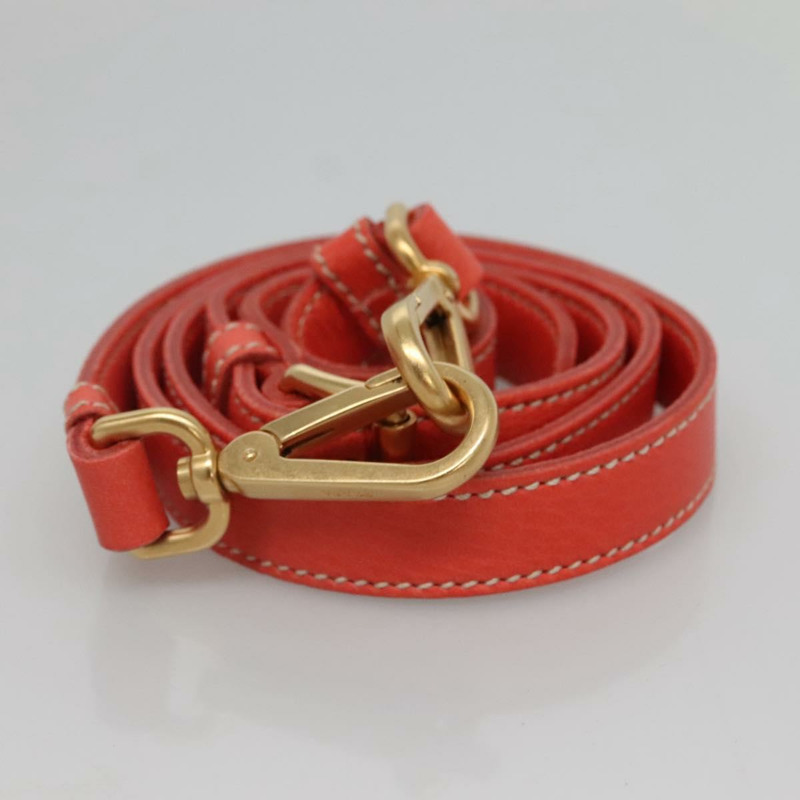 【日本直送】PRADA 手提包 皮革 2 向 橙色 金色 正品 BD1195V-21