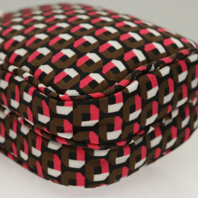 【日本直送】PRADA 單肩包 尼龍皮革 棕色 粉紅色 銀色 正品 BD1378V-14