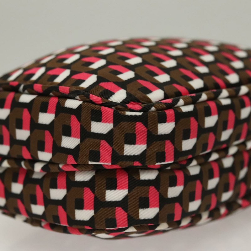 【日本直送】PRADA 單肩包 尼龍皮革 棕色 粉紅色 銀色 正品 BD1378V-15