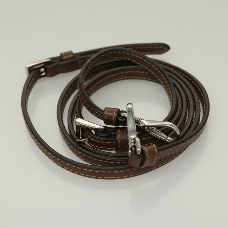 【日本直送】PRADA 單肩包 尼龍皮革 棕色 粉紅色 銀色 正品 BD1378V-22