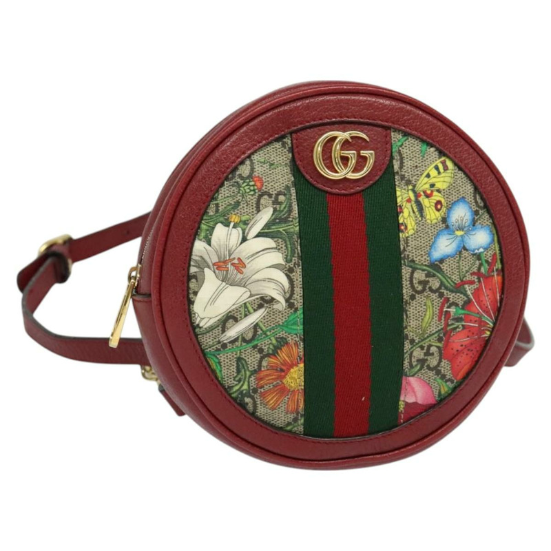 【日本直送】GUCCI GG Supreme Ophidia Web Sherry Line 背包 PVC 米色 598661 正品 116635V-0