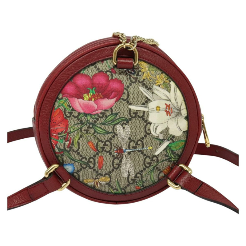 【日本直送】GUCCI GG Supreme Ophidia Web Sherry Line 背包 PVC 米色 598661 正品 116635V-2