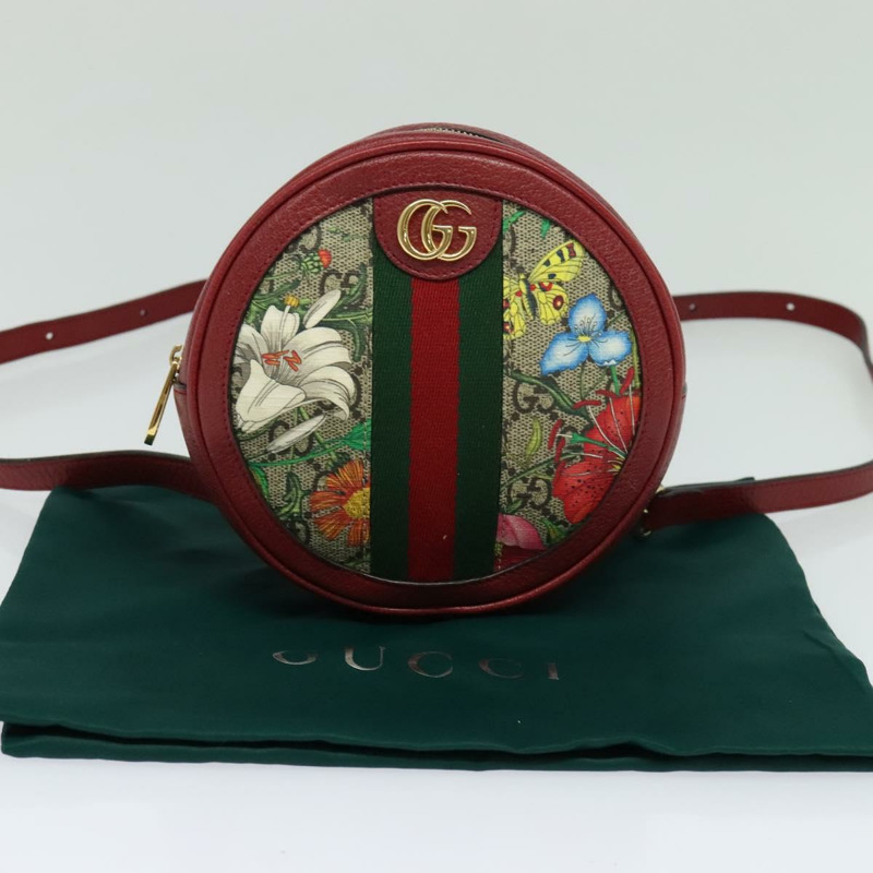【日本直送】GUCCI GG Supreme Ophidia Web Sherry Line 背包 PVC 米色 598661 正品 116635V-22