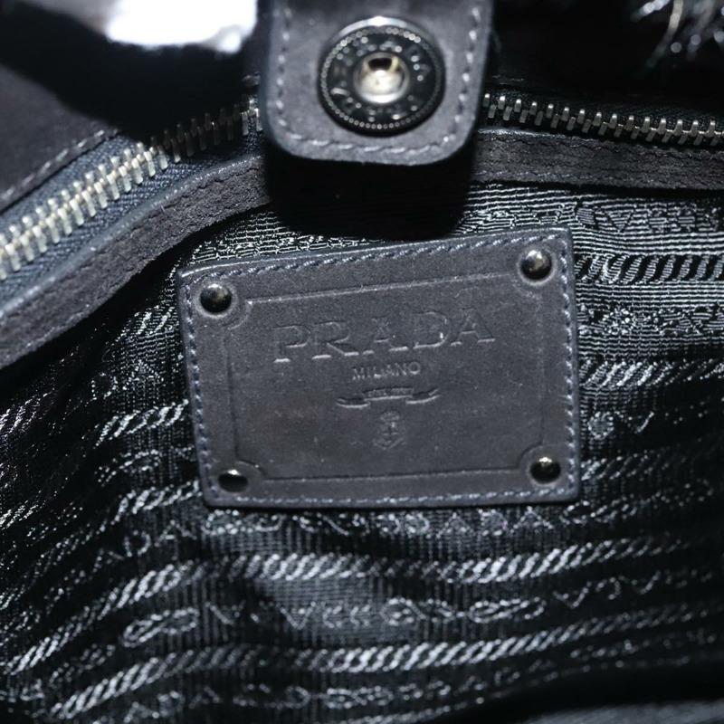 【日本直送】PRADA Canapa GM 手提包 黑灰色 正品 ki5632AV-18