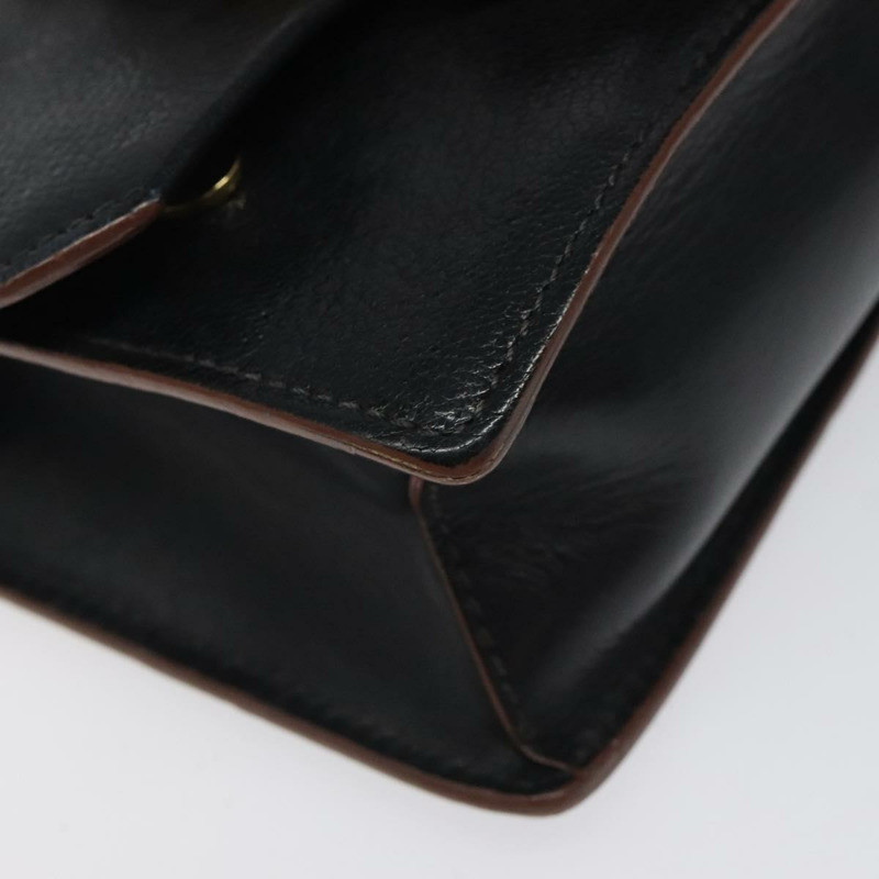 【日本直送】Miu Miu 肩背包 皮革 黑金 正品 MX101AV-15