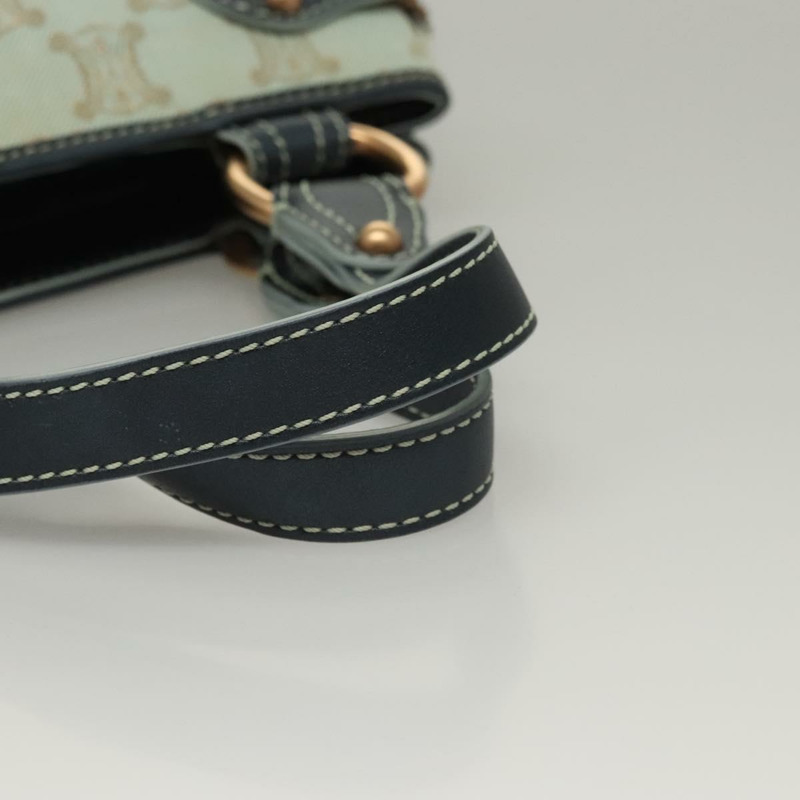 【日本直送】CELINE Paris Macadam 帆布手提包薄荷綠正品 BD1575AM-6