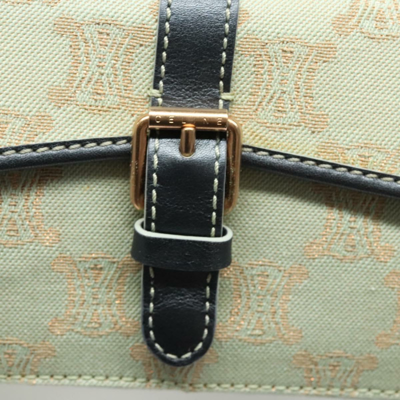 【日本直送】CELINE Paris Macadam 帆布手提包薄荷綠正品 BD1575AM-8