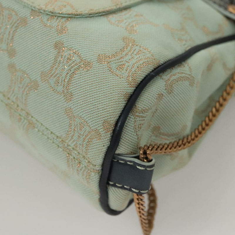 【日本直送】CELINE Paris Macadam 帆布手提包薄荷綠正品 BD1575AM-14