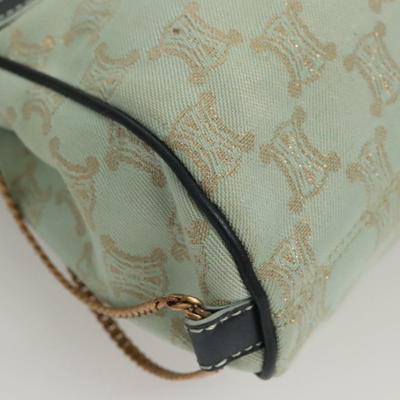 【日本直送】CELINE Paris Macadam 帆布手提包薄荷綠正品 BD1575AM-15